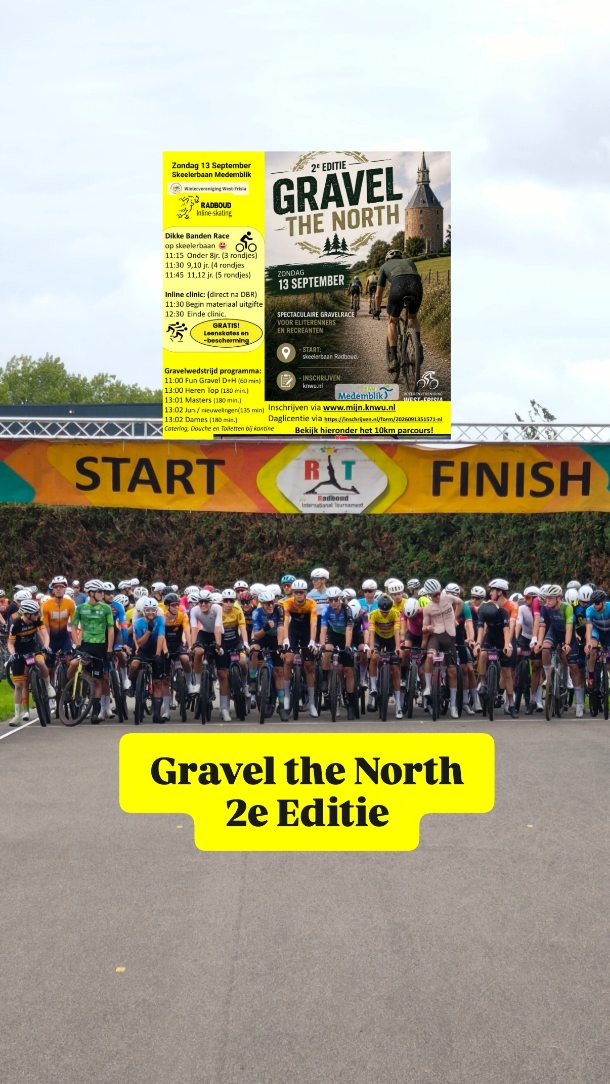 🔥 🚲 Gravel the North 💛 🖤 

Nagenieten van een prachtige dag met jong en oud, recreant en pure topsport 👏 

Prachtig evenement in samenwerking met @wv.westfrisia, @radboudinlineskating en @teammedemblik. Bijzonder om zoveel enthousiaste gravelaars bijeen te zien voor deze unieke wedstrijd!

Dank aan Afvalzorg voor het beschikbaar stellen van het mooie parcours en dank aan de @nl_gravelseries voor de jury omkadering. Dank aan de vele vrijwilligers en verkeersregelaars om dit mogelijk te maken! En dank aan de vele sponsoren en de vele ondersteuning, zonder hen is het simpelweg niet mogelijk 🙏 

Op naar volgend jaar! En dan nog mooier en beter! 😁

#rollingtogether #Gravelen #GravelMedemblik
